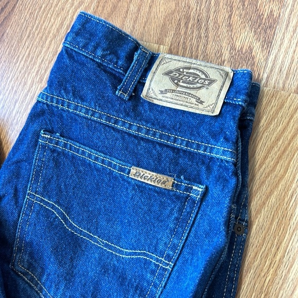 Dickies Men's Denim Blue Jeans 33 X 32 Five Pocket Straight Leg 100% Cotton - Picture 6 of 8